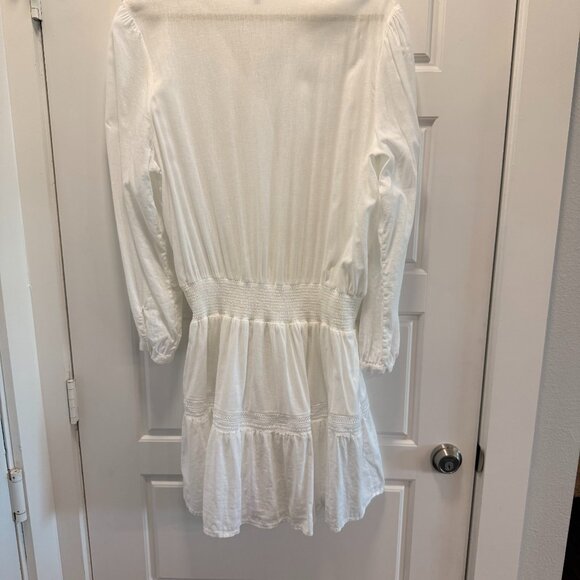 Rails Jasmine Linen Mini Dress White Lace Detail Size XL - Picture 2 of 6